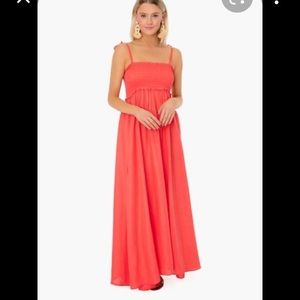 Tuckernuck Shallon maxi dress in coral S